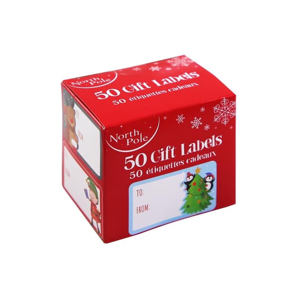 Eurowrap Söta juletiketter (Förpackning med 50 st)