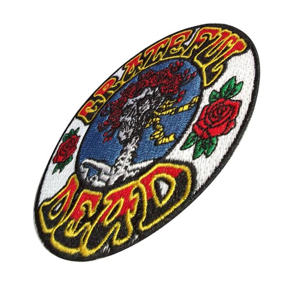 Grateful Dead Bertha Circle Woven Iron On Patch