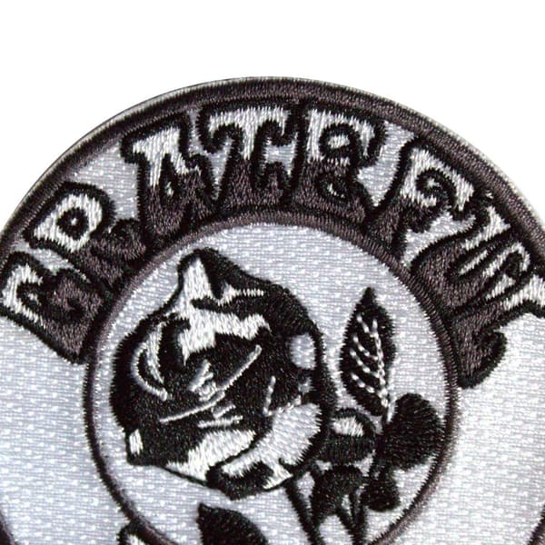 Grateful Dead Woven Rose Iron On Patch