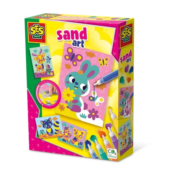 SES Creative Sandkunst - Dekorer skovens dyr - (S14136)