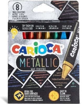 CARIOCA Metalliske voksfargestifter, 8 stk (809437)
