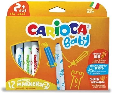 CARIOCA Tuschpenna med barnvänligt grepp (12 st) (809428)