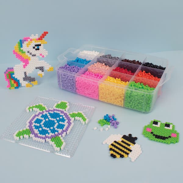 Rørperler i oppbevaringsboks 12 000 stk Playbox