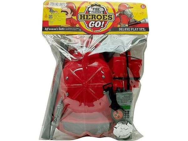 Firefighter set with helmet and mask