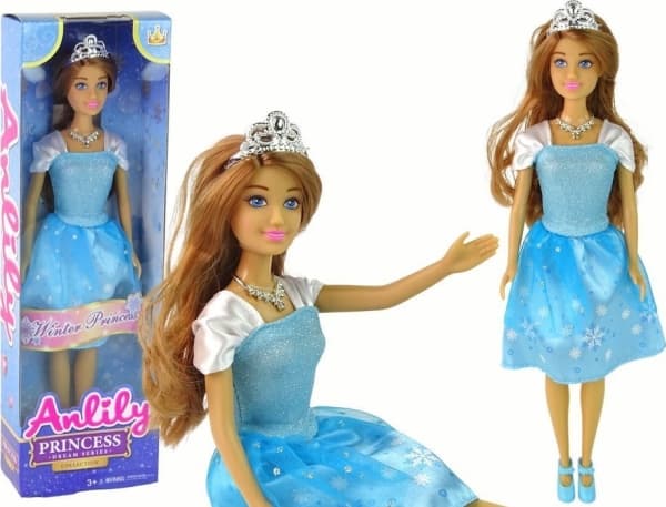 LeanToys Baby Doll Anlily Prinsessa Blå