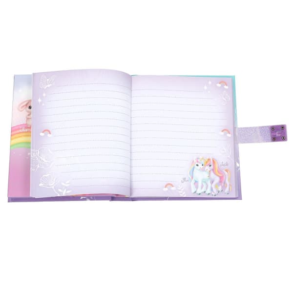 Ylvi Unicorn Rainbow Dagbog med kode, lyd og lys