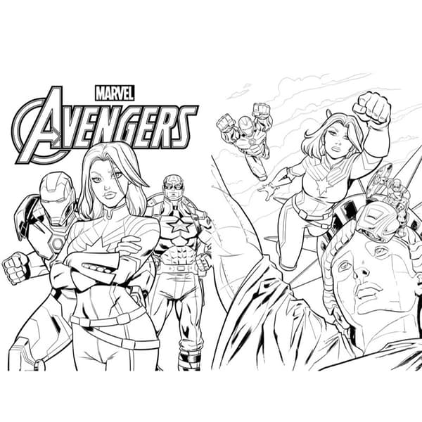 Marvel Legends Colouring Book
