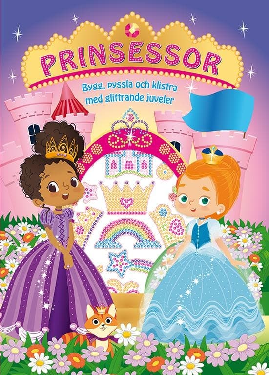 Prinsessor Pysselbok med glittrande juveler