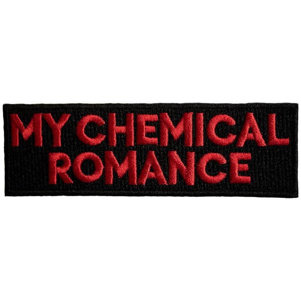 My Chemical Romance Vävd text logotyp påstrykningsbar lapp