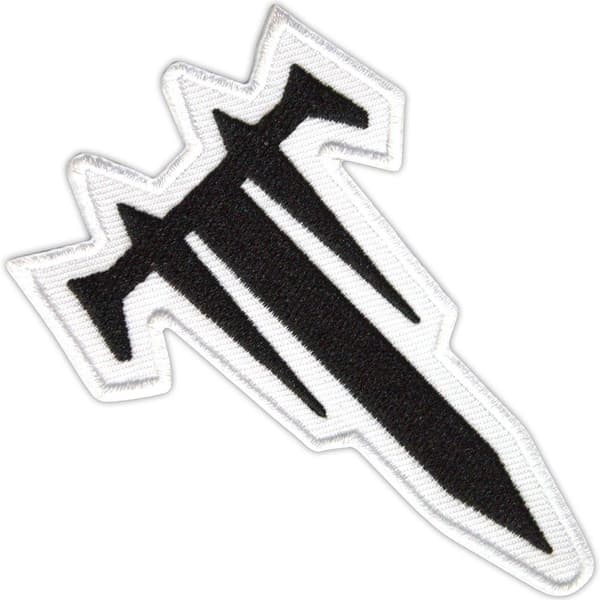 Trivium Woven Logo Iron On Patch Black/White One Size