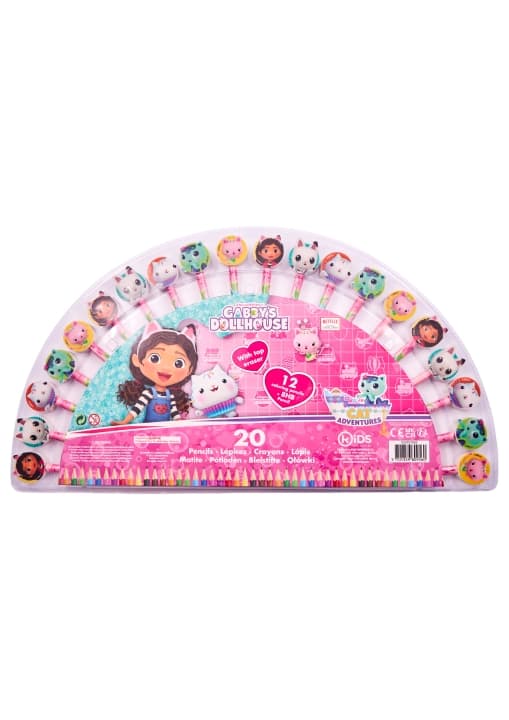 Gabby's Dollhouse Barnlicensiering - Gabby's Dollhouse - 20 pennor/färgpennset (033707053)
