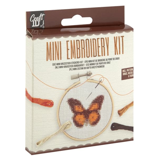 Craft ID Minibroderikit - Fjäril (CR1710)