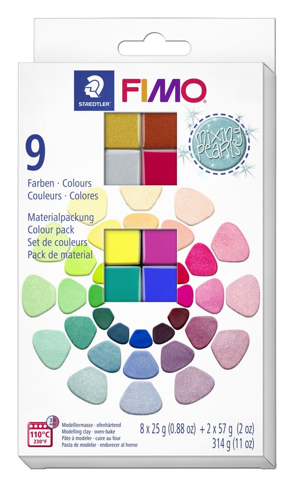 Fimo Modellermasse Effect Set Mix Mica Pearl Staedtler