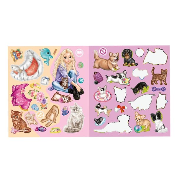 TOPModel Stickerworld Kitty and Doggy