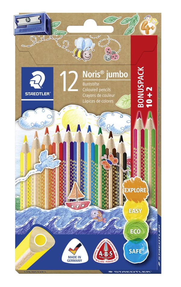 Färgpennor Jumbo 10+2-pack FSC 100% Staedtler