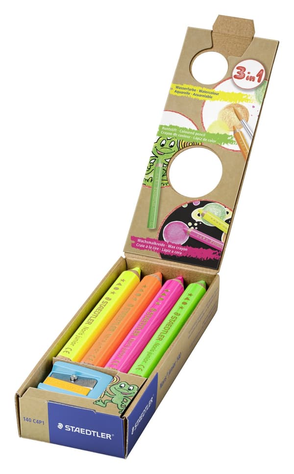 Färgpennor Noris Junior 4-pack 100% PEFC Staedtler