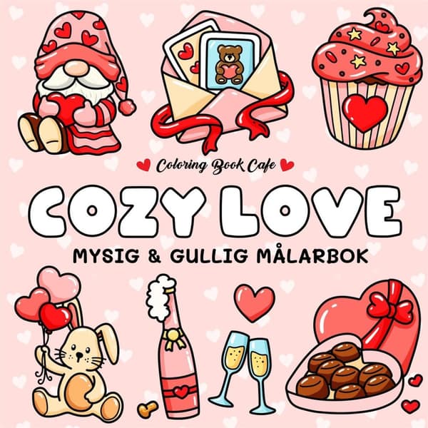 Cozy Love Målarbok
