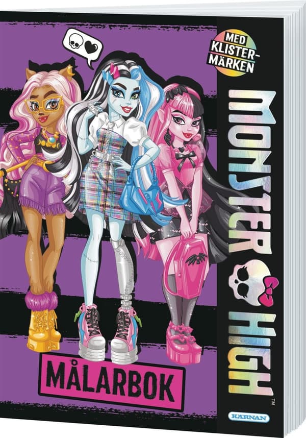 Monster High Målarbok med klistermärken