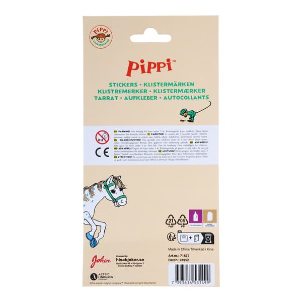 Klistremerker Pippi 2
