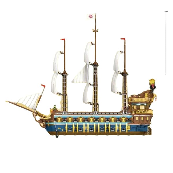 Piratskib Konstruktionssæt Model, 3162 Dele, Kommer med Monteringsvejledning,med instruktion
