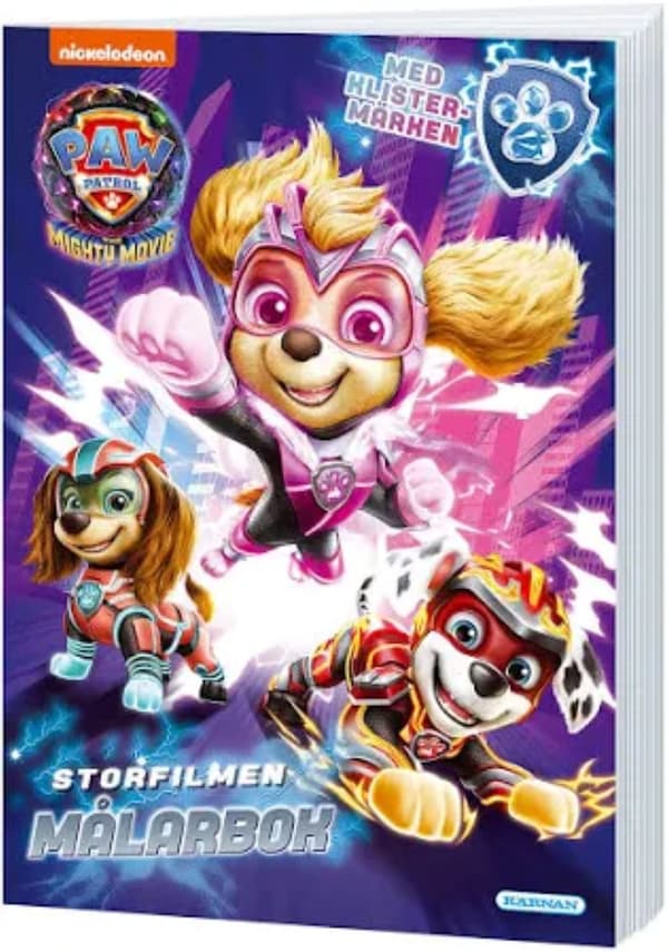 Målarbok Paw Patrol Mighty Movie