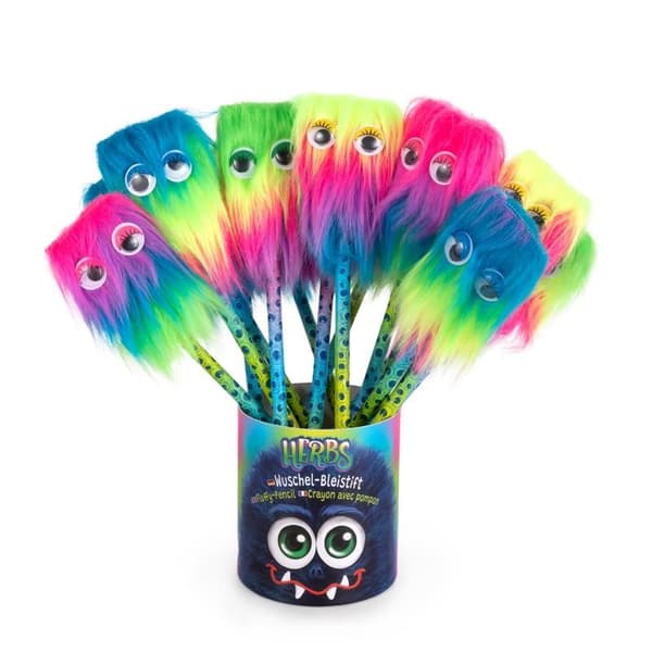 Penna Monster fluffig med ögon osorterade 1 st Trendhaus