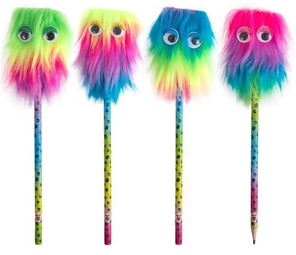 Penna Monster fluffig med ögon osorterade 1 st Trendhaus