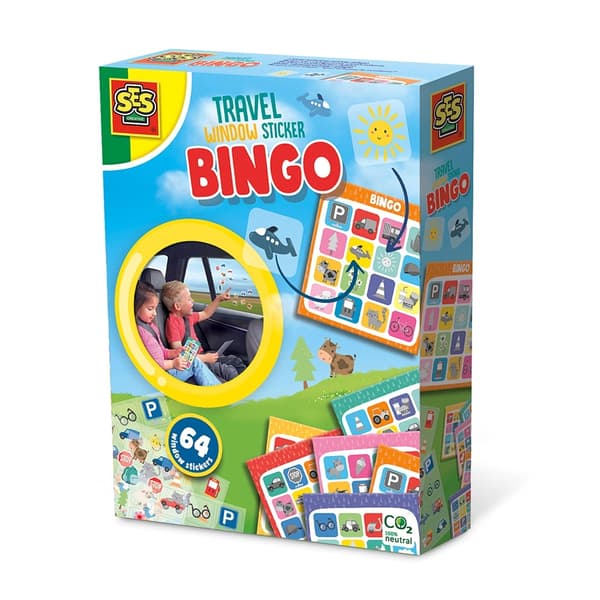 SES Creative Game Bingo Bilvindu-klistremerker - (S02238)
