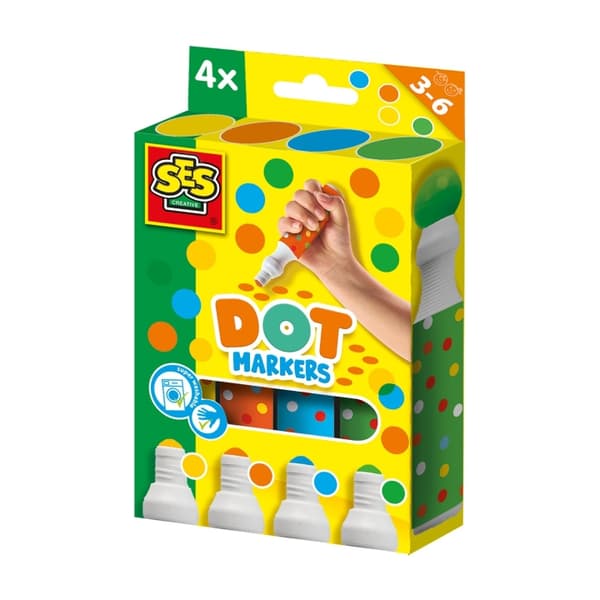 SES Creative Prickpennor - 4 färger XXL (S14600)