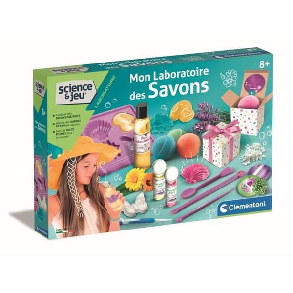 Tvålskapande spel - CLEMENTONI - Mitt tvållaboratorium - För barn från 8 år och uppåt