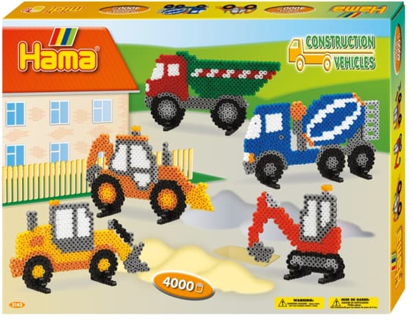 HAMA Beads Midi - Lahjapakkaus - Rakennusajoneuvot (3143)