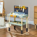 Miniatyrbillede 3 af 9: Børnenes arbejdsbænk, 58x31x77.5 cm, Lyseblå