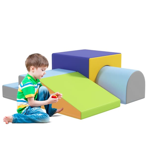 Skumblokke til bygning, Softbausteine 4er-Set, 150x50x39 cm, Multifarvet