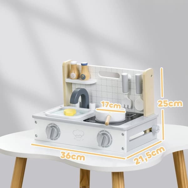 Barnkök Set, 36x21.5x25 cm, Grå