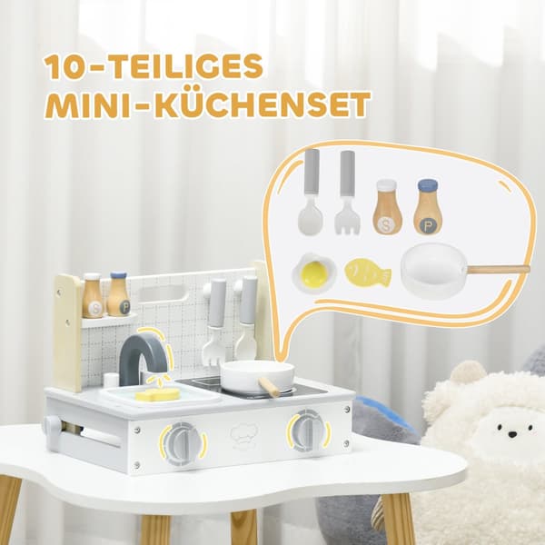 Barnkök Set, 36x21.5x25 cm, Grå