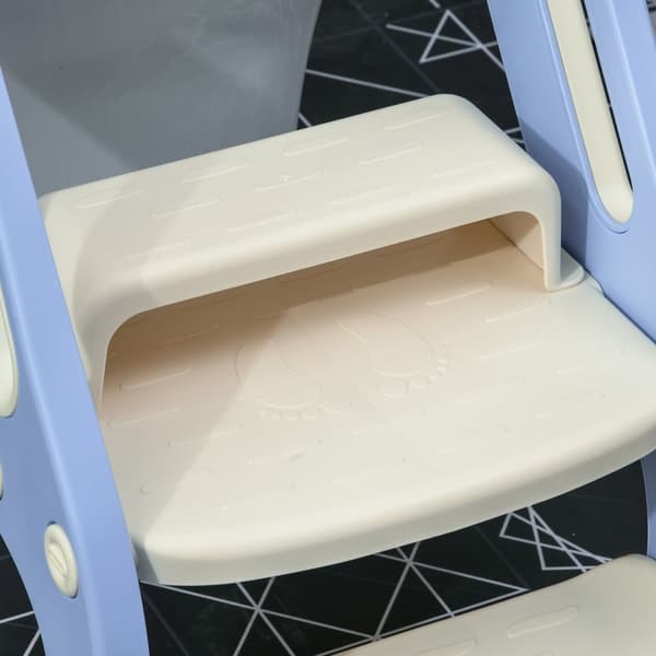 Toilettræner til Børn, ZONEKIZ, 67.9x42.8x51.5 cm, Blå og Hvid