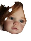 Miniatyrbild 1 av 2: 24 Tum Reborn Docka Kit, Omålade Vinyl Delar, DIY Mjuk Beröring, Unisex Design