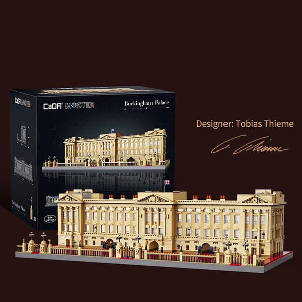 Buckingham Palace Model, 5604 dele, designet af Tobias Thieme,med kasse