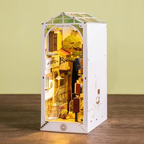 Miniatyrbokhylla Kit, 246 Trädelar, Kreativ Dekorativ Stil,Tgb - Solstaden