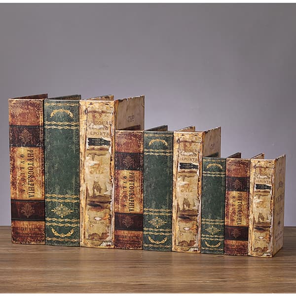 INF Vintage Bok Oppbevaringsboks - Botanisk Design M