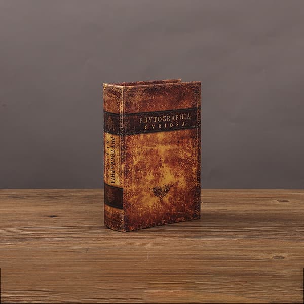 INF Vintage Bok Oppbevaringsboks - Botanisk Design M