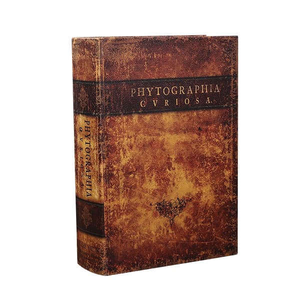 INF Vintage Bok Oppbevaringsboks - Botanisk Design  M