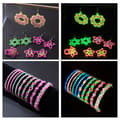 Pikkukuva 3 / 11: Glow in the Dark Pärlset – Komplett DIY-kit med självlysande pärlor, tråd & tillbehör