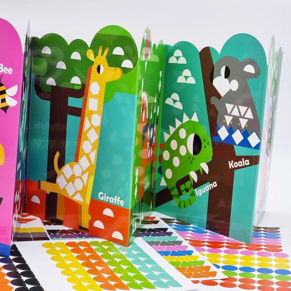 WOOPIE ART&FUN -tarrat – eläimet, muoto ja väri, 504 kpl