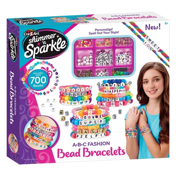 Shimmer n Sparkle ABC Bead Bracelets