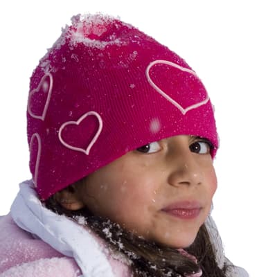 Trespass Childrens Girls Luma Heart Beanie Hat