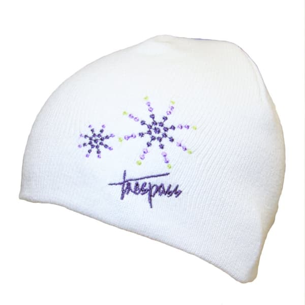Trespass Barnflickor Sparkle stickad mössa för barn White 2/4 Years