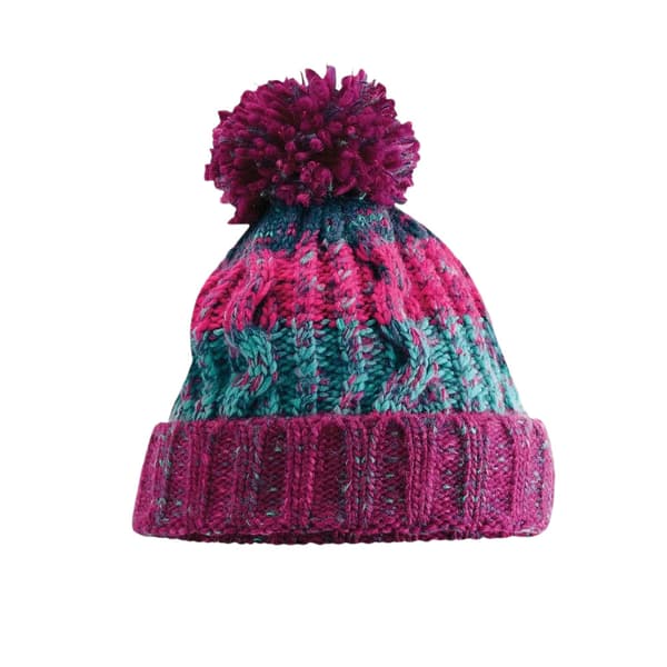 Beechfield Junior Corkscrew Pom Pom Beanie
