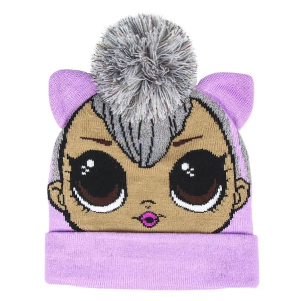 LOL Surprise Flickor Punk Boi vintermössa Lilac/Grey One Size