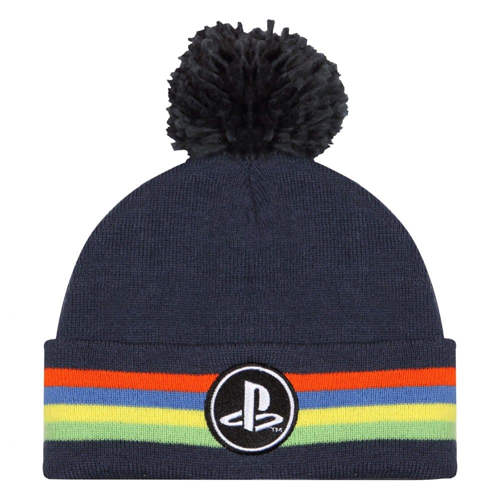 Playstation Girls Classic Logo Pom Pom Beanie